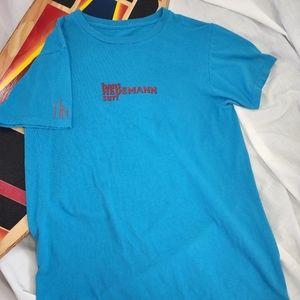 Vintage, Hans Hedeman Surf T, red on blue, M